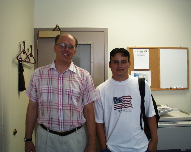 Chad Shields and Prof. Gary Halvorson