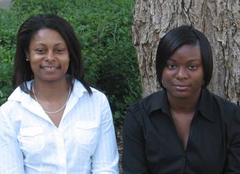 Professor Sonya Caston-Pierre and Shantelle Hughes